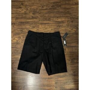NWT Shaquille O'Neal Men's Black Linen blend Shorts Draw String XL Tall